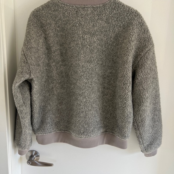 Madewell Kangaroo pocket fleece grey - Picture 2 of 3